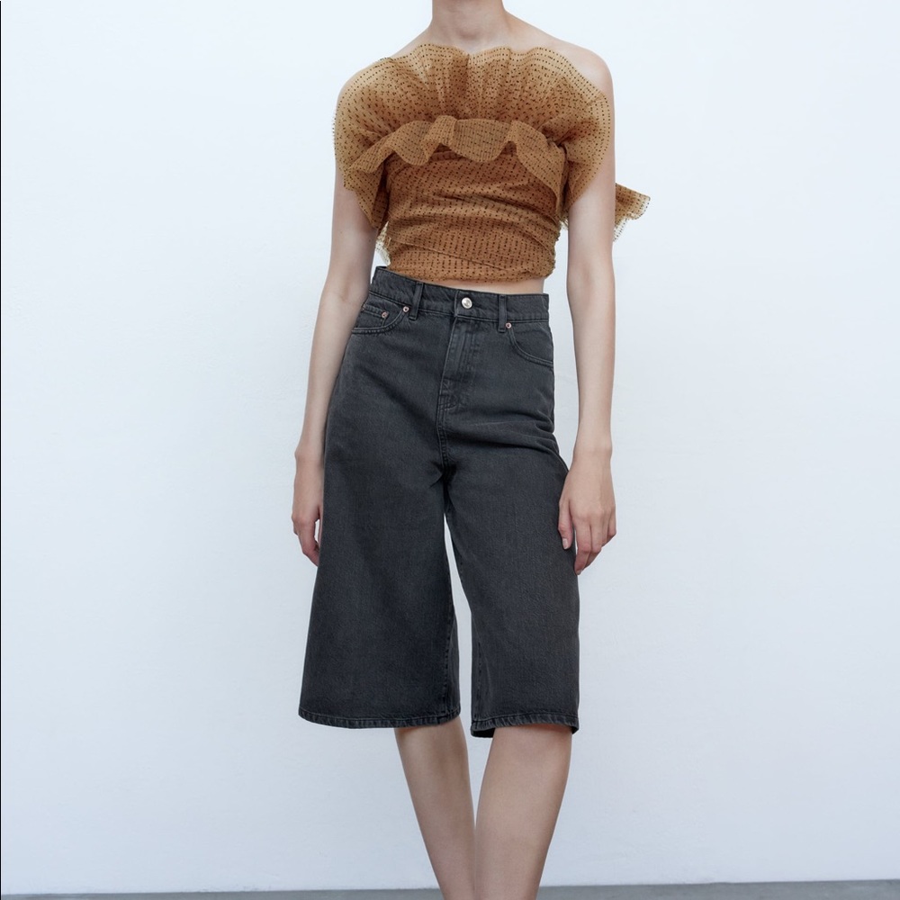 ZARA TULE CROP TOP - Picture 9 of 10